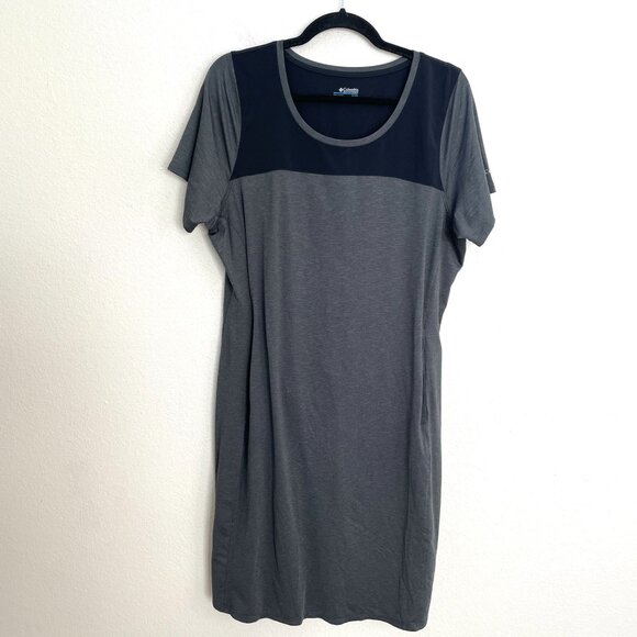 Columbia Womens XL Short Sleeve Place to Place II Dress Gray - Picture 1 of 9